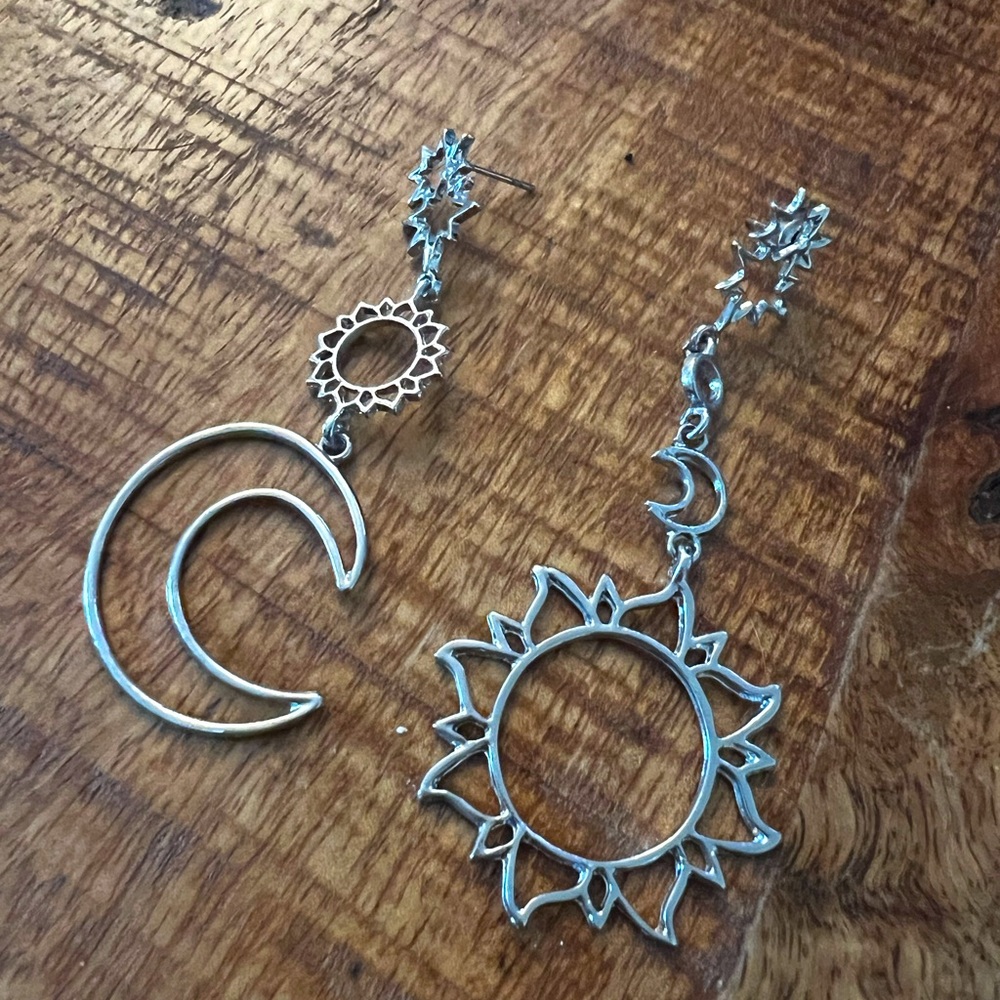 Moon and Sun earrings